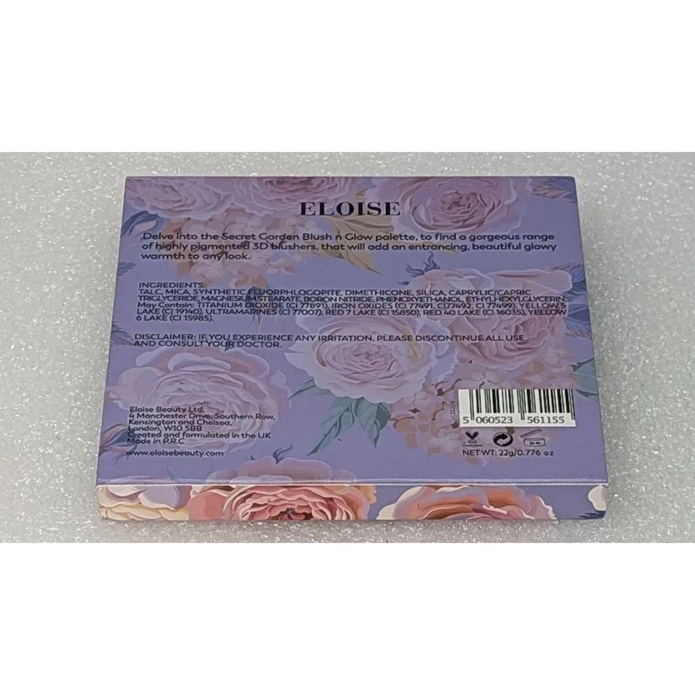 Eloise Secret Garden 3D Blush N Glow Palette 4 Shades For A Petal-Perfect Glow